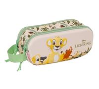 safta El Roi Lion - Trousse double 3D, trousse pour enfant, idéale pour les enfants d'âge scolaire, confortable et polyvalente, qualité et résistance, 21 x 6 x 8 cm