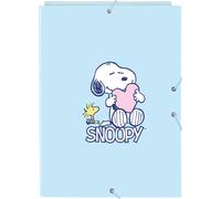 Safta Elastic Binder Snoopy Love Classeur à anneaux bleu bleu One Size
