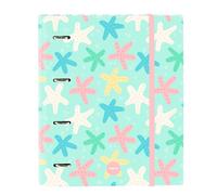 SAFTA Estrellas Classeur 4 anneaux de 35 cm avec 100 feuilles A4, idéal pour enfants de différents âges, confortable et polyvalent, qualité et résistance, 27 x 3,5 x 32 cm