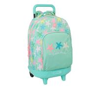 SAFTA Estrellas - Grand sac à dos à roulettes, compact, amovible, idéal pour les enfants de différents âges, confortable et polyvalent, qualité et résistance, 33 x 22 x 45 cm