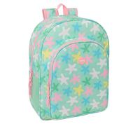SAFTA Estrellas - Sac à dos scolaire pour enfant, adaptable au chariot, idéal pour les enfants d'âge scolaire, confortable et polyvalent, qualité et résistance, 33 x 14 x 42 cm