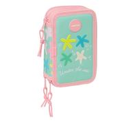 SAFTA Estrellas - Trousse scolaire avec 37 outils inclus, trousse pour enfant, idéale pour les enfants de 5 à 14 ans, confortable et polyvalente, qualité et résistance, 12,5 x 5,5 x 19,5 cm