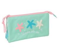 SAFTA Estrellas Trousse Triple pour Enfants, idéale pour Les Enfants d'âge Scolaire, Confortable et Polyvalente, qualité et résistance, 22 x 3 x 12 cm