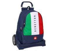Safta Evolution Trolley Benetton Flag Wheeled Backpack One Size