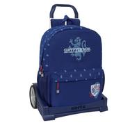 safta HARRY POTTER CAPTAIN - Sac à dos ergonomique, avec chariot Evolution, idéal pour les enfants de différents âges, confortable et polyvalent, qualité et résistance, 32 x 14 x 43 cm, bleu marine,