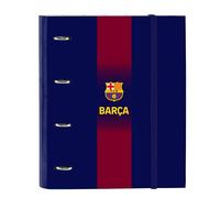 Safta F.C. Barcelona 1ère équipe 25/26 Classeur 4 anneaux de 35 cm avec 100 feuilles A4, idéal pour enfants de différents âges, confortable et polyvalent, qualité et résistance, 27 x 3,5 x 32 cm, Bleu