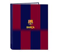 Safta F.C. Barcelona 1ère équipe 25/26 Classeur avec feuilles 4 anneaux, idéal pour enfants de différents âges, confortable et polyvalent, qualité et résistance, 26,5 x 33 cm, Bleu/grenat, M