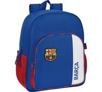 SAFTA | F.C.BARCELONA 2ª EQUIPACION Mochila Junior Adaptable a Carro portamochilas con Bolsillos laterales portabotellas - Mochila Doble tirador en cremallera principal para facilitar su apertura - Mo