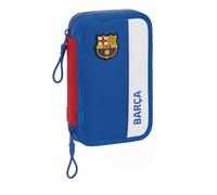 Safta F.C. Barcelona 2ème ÉQUIPATION Trousse Scolaire Enfant avec 28 Outils Inclus, idéal pour Les Enfants de 5 à 14 Ans, Confortable et Polyvalent, 12,5 x 4 x 19,5 cm, Bleu et Grenat, Bleu/Grenat,