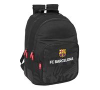 safta F.C. Barcelona Black - Sac à dos scolaire pour enfants, idéal pour enfants de différents âges, confortable et polyvalent, qualité et résistance, 32 x 15 x 42 cm, couleur noire, Noir, Estándar,