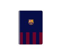 Safta F.C. BARCELONA - Carnet Folio 80 feuilles, couverture rigide, idéal pour les enfants de différents âges, confortable et polyvalent, qualité et résistance, 21,5 x 1 x 31 cm, couleur bleu