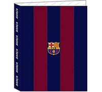 Safta F.C. BARCELONA Classeur à 4 anneaux pour enfants de différents âges, confortable et polyvalent, qualité et résistance, 26,5 x 33 cm, bleu marine/rouge, bleu marine/rouge, Estándar, décontracté