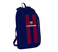 Safta F.C. BARCELONA - Mini sac à dos pour un usage quotidien, idéal pour les enfants de différents âges, confortable et polyvalent, qualité et résistance, 22 x 10 x 39 cm, couleur bleu marine/grenat,
