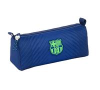 Safta F.C. BARCELONA NAVY BLUE Trousse avec fermeture éclair et compartiment, trousse pour enfant, idéale pour les enfants d'âge scolaire, confortable et polyvalente, qualité et résistance, 21 x 7 x 8