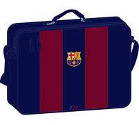 Safta F.C. BARCELONA Porte-monnaie extra-scolaire, Sac à bandoulière, confortable et polyvalent, qualité et résistance, 38 x 6 x 28 cm, Bleu marine/rouge, bleu marine/rouge, Estándar, décontracté