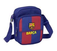 safta F.C. Barcelone 1er équipement 25/26 - Bandoulière avec poche extérieure, mallette de transport, bandoulière confortable et polyvalent, qualité et résistance, 16 x 6 x 22 cm, bleu/grenade, M