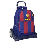 safta F.C. Barcelone 1ère équipe 25/26 - Sac à dos ergonomique, avec chariot Evolution, idéal pour enfants de différents âges, confortable et polyvalent, qualité et résistance, 32 x 16 x 44 cm, Bleu