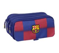 Safta Trousse triple F.C. Barcelone 1ère équipe 25/26 pour enfant, grande 21,5 x 8 x 10 cm, bleu