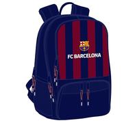 Safta F.C. Barcelone - Sac à dos de padel, idéal pour différents âges, confortable et polyvalent, qualité et résistance, 30 x 17 x 42 cm, couleur bleu marine/grenat, Bleu marine/grenat, Estándar,
