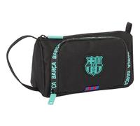 Safta F.C. Barcelone Trousse avec Poche Amovible Vide, idéale pour Les Enfants d'âge Scolaire, Polyvalente, qualité et résistance, 20 x 8,5 x 11 cm, Couleur Noire, Noir, Estándar, Décontracté