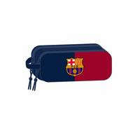 safta FC Barcelona 3D Trousse Double pour Enfants, idéale pour Les Enfants d'âge Scolaire, Confortable et Polyvalente, qualité et résistance, 21 x 6 x 8 cm, Bleu/Grenade, M, décontracté, Bleu/Grenade