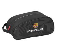 Safta F.C. Barcelona Black - Sac à Chaussures Ovale, Multifonction, pour Sport, extrascolaire, Football, Confortable et Polyvalent, 34 x 18 x 15 cm, Couleur Noire, Noir, Estándar, Décontracté