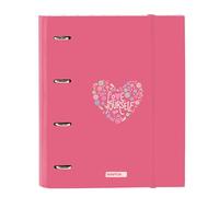 Safta Feeling Classeur 4 anneaux de 35 cm avec 100 feuilles A4, idéal pour enfants de différents âges, confortable et polyvalent, qualité et résistance, 27 x 3,5 x 32 cm, multicolore, M, Décontracté