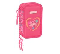 safta Feeling - Trousse Scolaire avec 37 Outils Inclus, Trousse pour Enfant, idéale pour Les Enfants de 5 à 14 Ans, Confortable et Polyvalente, qualité et résistance, 12,5 x 5,5 x 19,5 cm,