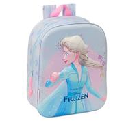 safta FROZEN 3D - Sac à dos de crèche 3D, adaptable au chariot, nettoyage facile, idéal pour les enfants de différents âges, confortable et polyvalent, qualité et résistance, 22 x 10 x 27 cm, couleur