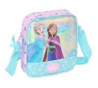 Safta FROZEN COOL DAYS - Petit sac à bandoulière pour enfant, idéal pour les enfants de 5 à 14 ans, confortable et polyvalent, qualité et résistance, 16 x 4 x 18 cm, couleur violet/bleu ciel,