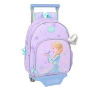 Safta FROZEN SPIRIT - Sac à dos pour enfant avec chariot 705, idéal pour enfants de différents âges, confortable et polyvalent, qualité et résistance, 28 x 10 x 34 cm, lilas, M, Décontracté