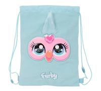 safta FURBY - Sac à dos plat junior, idéal pour enfants de différents âges, confortable et polyvalent, qualité et résistance, 26 x 34 cm, bleu ciel, M, Décontracté