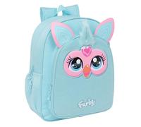 safta FURBY - Sac à dos scolaire pour enfant, adaptable au chariot, idéal pour les enfants d'âge scolaire, confortable et polyvalent, qualité et résistance, 32 x 12 x 38 cm, bleu ciel, M, Décontracté