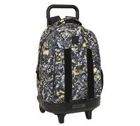 safta Graffiti Splash - Grand Sac à Dos à roulettes, Compact, Amovible, idéal pour Enfants de différents âges, Confortable et Polyvalent, qualité et résistance, 33 x 22 x 45 cm