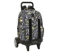 SAFTA GRAFFITI SPLASH - Grand sac à dos à roulettes, compact évolution, amovible, idéal pour les enfants de différents âges, confortable et polyvalent, qualité et résistance, 33 x 22 x 45 cm