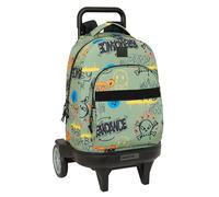Safta Graffiti Zone 33l 33x45x22cm Wheeled Backpack Vert Enfants