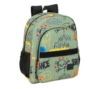 safta GRAFFITI Zone - Sac à dos scolaire pour enfant, adaptable au chariot, idéal pour les enfants d'âge scolaire, confortable et polyvalent, qualité et résistance, 32 x 12 x 38 cm