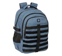 safta Graphite - Sac à dos cross double, pour un usage quotidien, idéal pour les enfants de différents âges, confortable et polyvalent, qualité et résistance, 34 x 15 x 46 cm