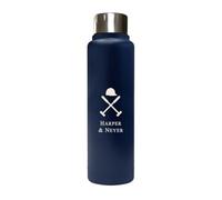 Safta HARPER & NEYER - Bouteille isotherme, bouteille d'eau, acier inoxydable, double isolation, 6h de boisson chaude et 12h de boisson froide, 500 ml, bleu marine, M, Décontracté