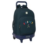 safta Harper & Neyer - Grand Sac à Dos à roulettes, Compact, Amovible, idéal pour Les Enfants de différents âges, Confortable et Polyvalent, qualité et résistance, 33 x 22 x 45 cm, Bleu Marine, M,