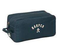 Safta Harper & Neyer - Sac à Chaussures Moyen, Polyvalent, Sac à Chaussures, Sport, extrascolaire, Football, Confortable et Polyvalent, 34 x 18 x 15 cm, Bleu Marine, M, Décontracté