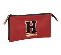 Harry Potter Hogwarts - Trousse Triple, Trousse pour Enfant, idéale pour Les Enfants d'âge Scolaire, Confortable et Polyvalente, qualité et résistance, 22 x 3 x 12 cm