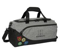 Harry Potter House of Champions Sac de Sport, Sac à Dos, idéal pour Les Enfants de différents âges, Confortable et Polyvalent, qualité et résistance, 50 x 25 x 25 cm, Gris mélange/Noir, Gris