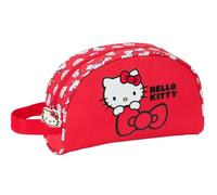 Safta Hello Kitty Iconic - Trousse de Toilette pour Enfant, Adaptable au Chariot, idéale pour Les Enfants de 5 à 14 Ans, Confortable et Polyvalente, qualité et résistance, 26 x 16 x 9 cm, Rouge,