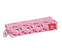 safta Hello Kitty - Trousse rectangulaire pour enfant, idéale pour les enfants d'âge scolaire, confortable et polyvalente, qualité et résistance, 22 x 7 x 40 cm
