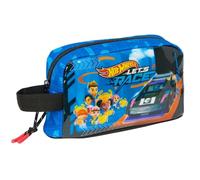 Safta Hot WHEELS LET'S RACE - Porte-petit-déjeuner thermique, qualité et résistance maximale, porte-repas, 21,5 x 6,5 x 12 cm, Bleu/noir, M, Décontracté