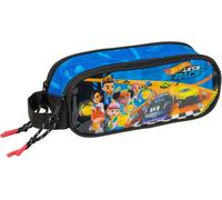 Safta Hot Wheels Let's Race - Trousse Double Pour Enfant, Idéale Pour Les Enfants D'âge Scolaire, Confortable Et Polyvalente, Qualité Et Résistance, 21 X 6 X 8 Cm, Bleu/Noir, M, Décontracté[Z956]