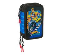 safta Hot Wheels Let's Race - Trousse Scolaire avec 37 Outils Inclus, Trousse pour Enfant, idéale pour Les Enfants de 5 à 14 Ans, Confortable et Polyvalente, qualité et résistance, 12,5 x 5,5 x 19,5