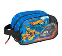 Safta Hot Wheels Let's Race - Trousse Scolaire Moyenne avec poignée, Trousse pour Enfant, Adaptable au Chariot, Facile à Nettoyer, Confortable et Polyvalent, qualité et résistance, 26 x 12 x 15 cm,