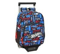 safta Hot WHEELS - Sac à dos pour enfant avec chariot 705, idéal pour enfants de différents âges, confortable et polyvalent, qualité et résistance, 27 x 10 x 33 cm, multicolore, M, Décontracté